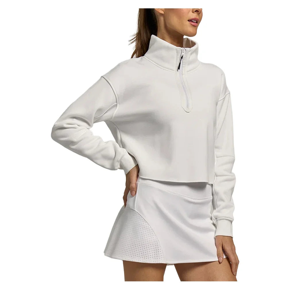 Women's Zip It Up Tennis Pullover White