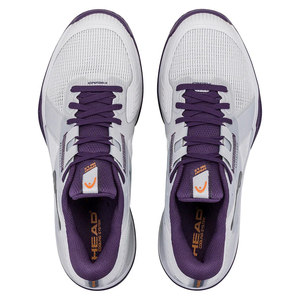 Men's Sprint Pro 4.0 Tennis Shoes Light Grey and Purple Night