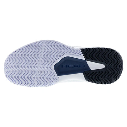 Men's Revolt Court 5.0 Tennis Shoes White and Blueberry
