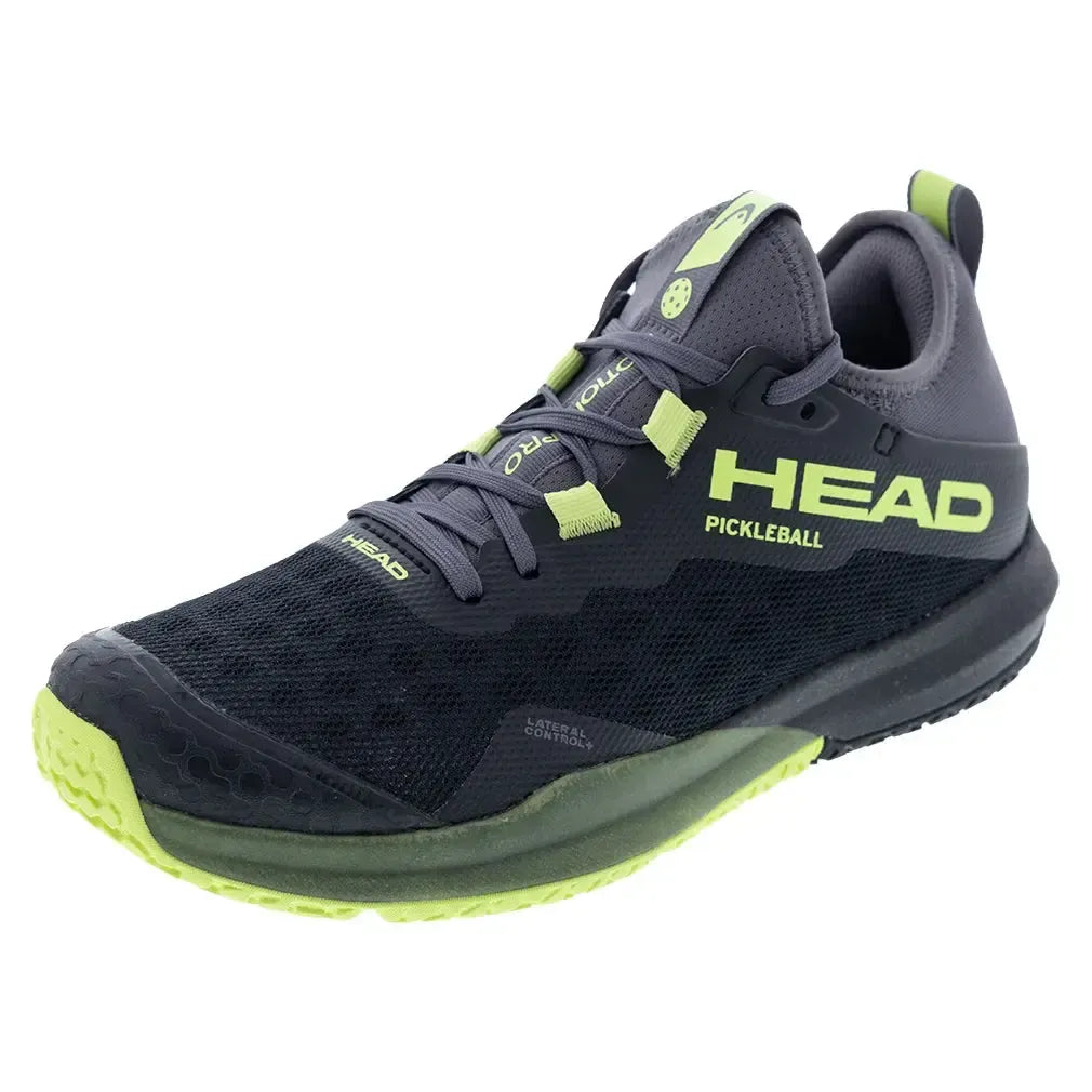 Men's Motion Pro Pickleball Shoes Black and Lime-Footwear-Head-273705BKLI-S25copy-Tennis Express