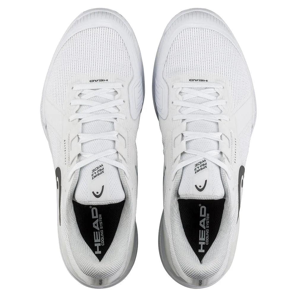 Men's Sprint Pro 4.0 Wide Tennis Shoes White and Black