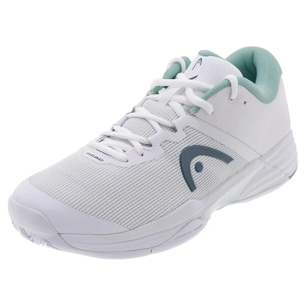 Women's Revolt Evo 2.0 Tennis Shoes White and Turquoise-Footwear-Head-274315WHTQ-S25-1-[Sku]-Tennis Express