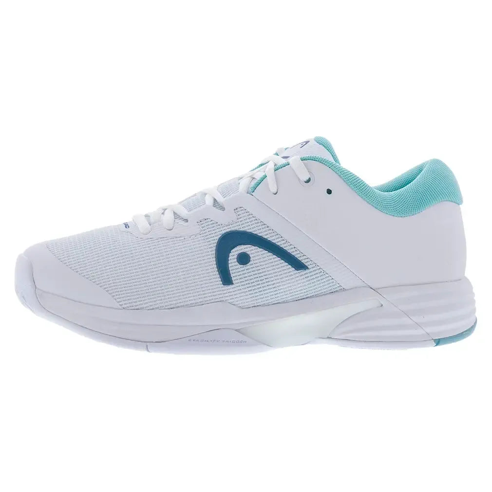 Women's Revolt Evo 2.0 Tennis Shoes White and Turquoise