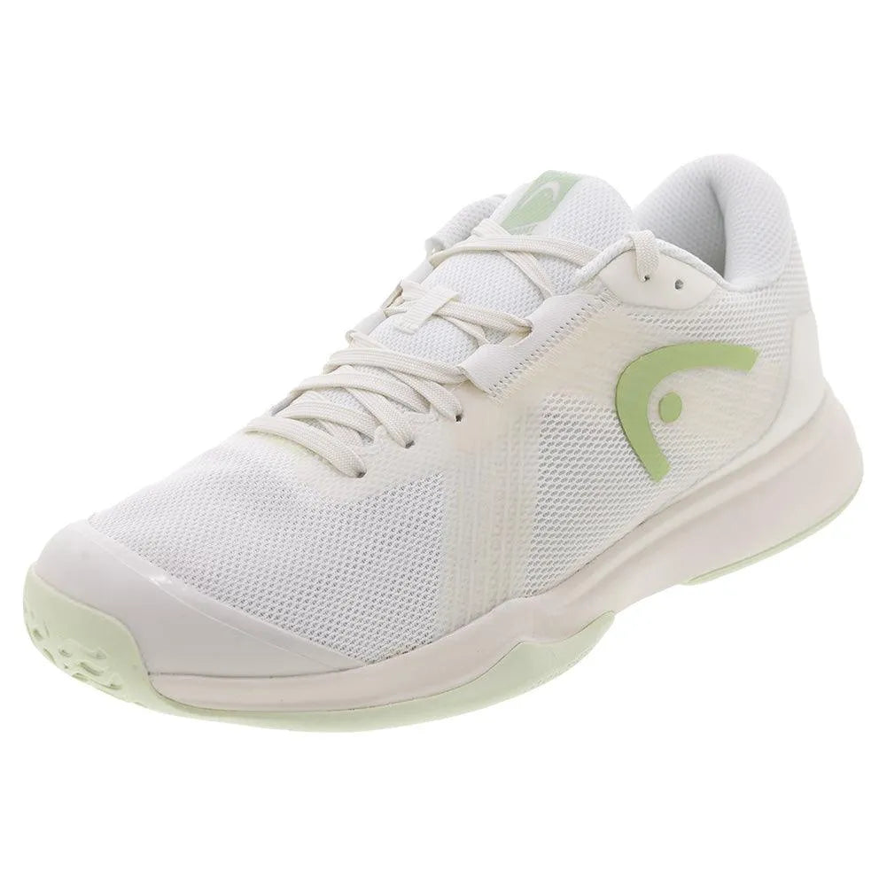 Women's Sprint Team 4.0 Tennis Shoes Chalk White and Light Green - Exclusive-Footwear-Head-274425CWLN-S25-Tennis Express
