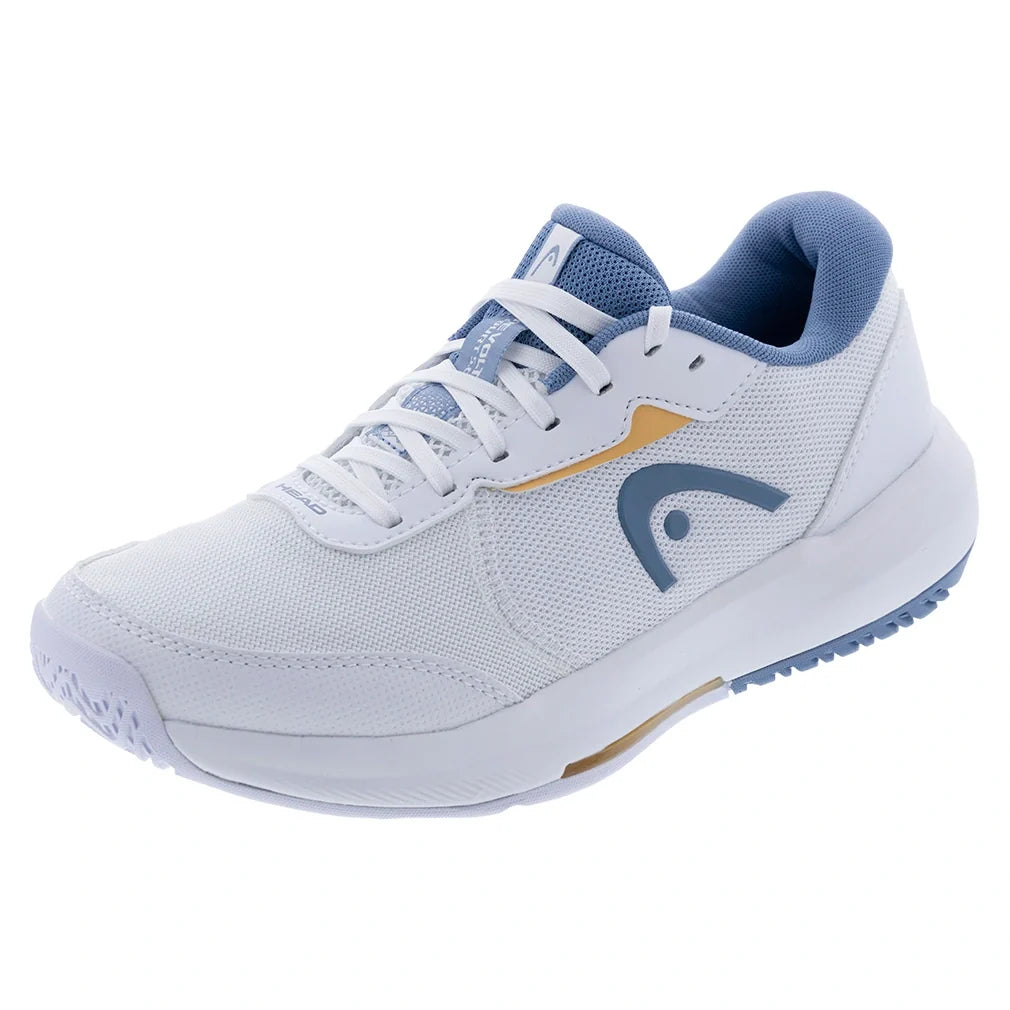 Women's Revolt Court 5.0 Tennis Shoes White and Denim-Footwear-Head-5.5-WHITE/DENIM, [current_file_name-Tennis Express