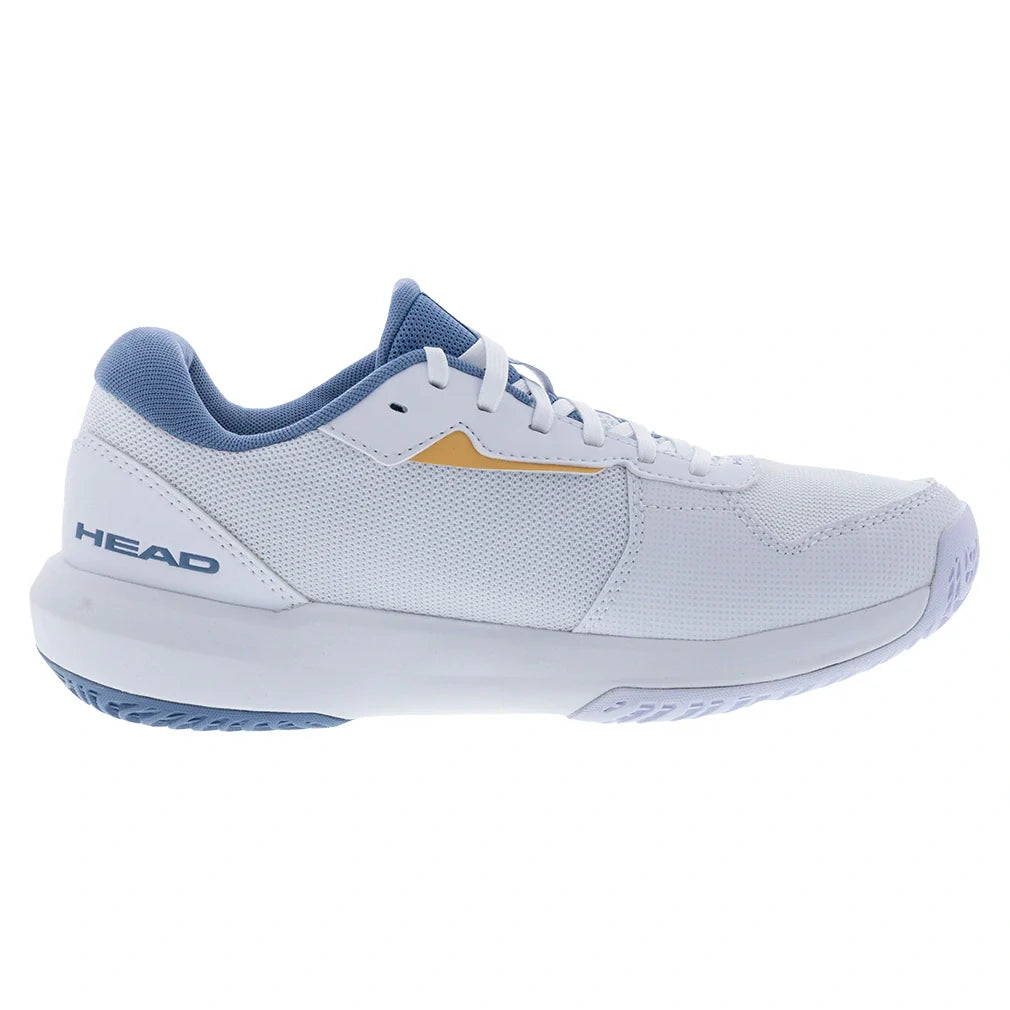 Women's Revolt Court 5.0 Tennis Shoes White and Denim