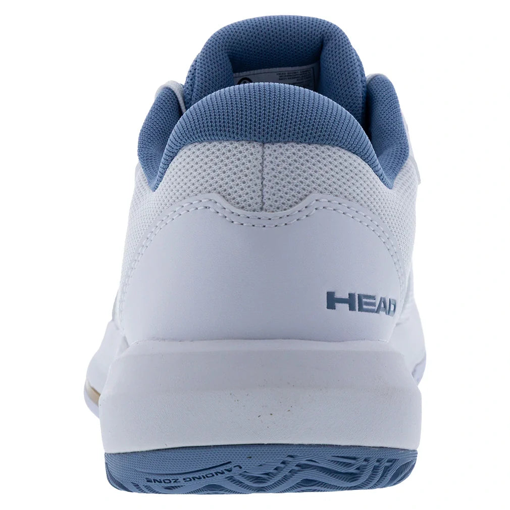 Women's Revolt Court 5.0 Tennis Shoes White and Denim