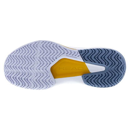 Women's Revolt Court 5.0 Tennis Shoes White and Denim