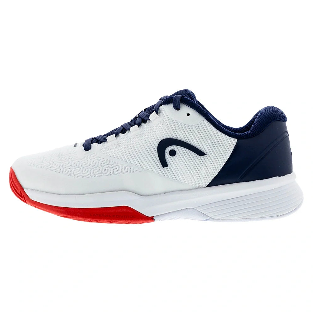 Juniors' Revolt Pro 5.0 Tennis Shoes White and Navy