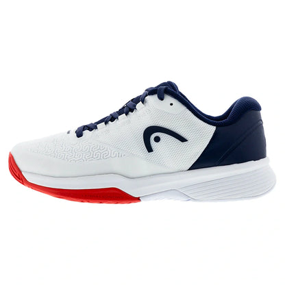 Juniors' Revolt Pro 5.0 Tennis Shoes White and Navy