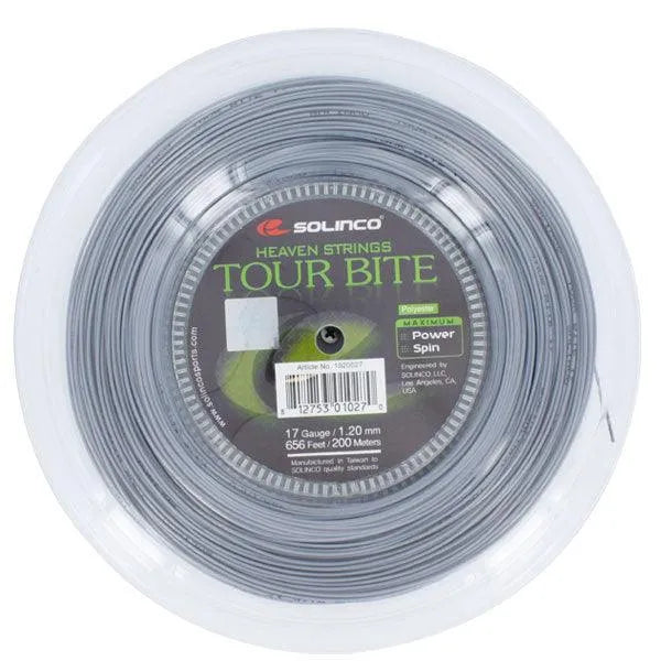 Tour Bite 17G 1.20MM Reel Tennis String Silver-Strings-Solinco-28403-DEFAULT-L-Tennis Express