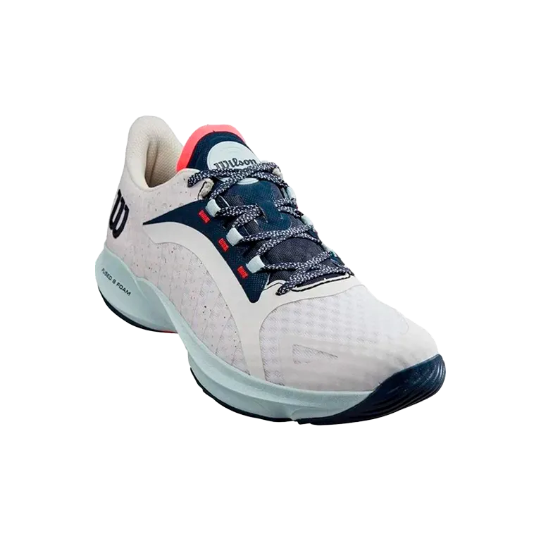 Padel Shoes Wilson Hurakn Pro White/Cooling Spray/Navy Blazer