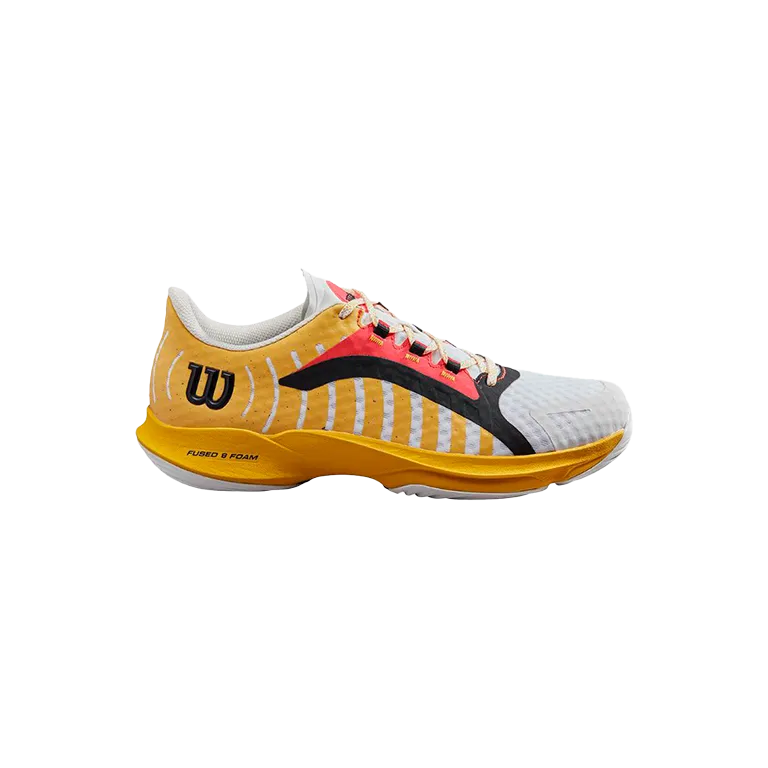 Padel Shoes Wilson Hurakn Pro White/OldGold/Fiery