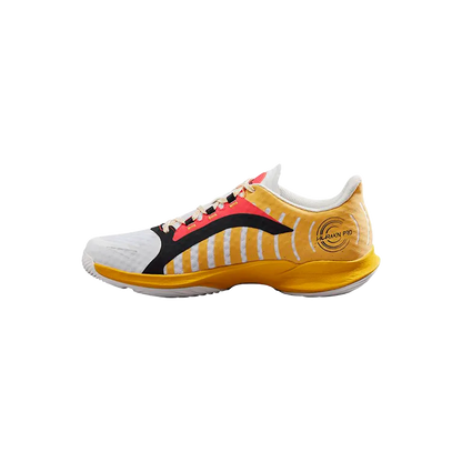 Padel Shoes Wilson Hurakn Pro White/OldGold/Fiery