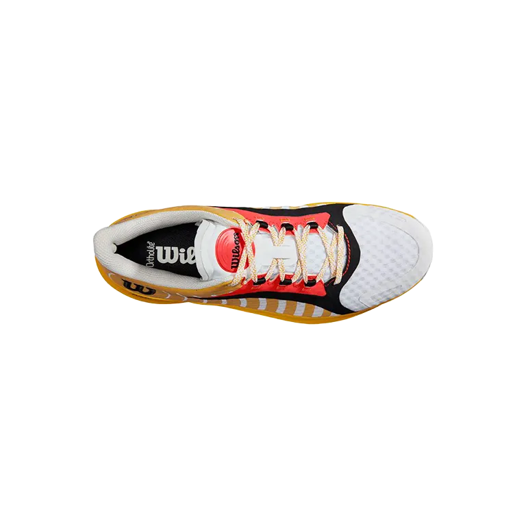 Padel Shoes Wilson Hurakn Pro White/OldGold/Fiery