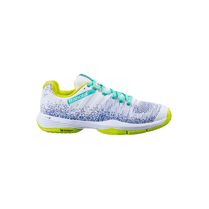 Padel Shoes Babolat Sensa Mujer White/Spring Bud