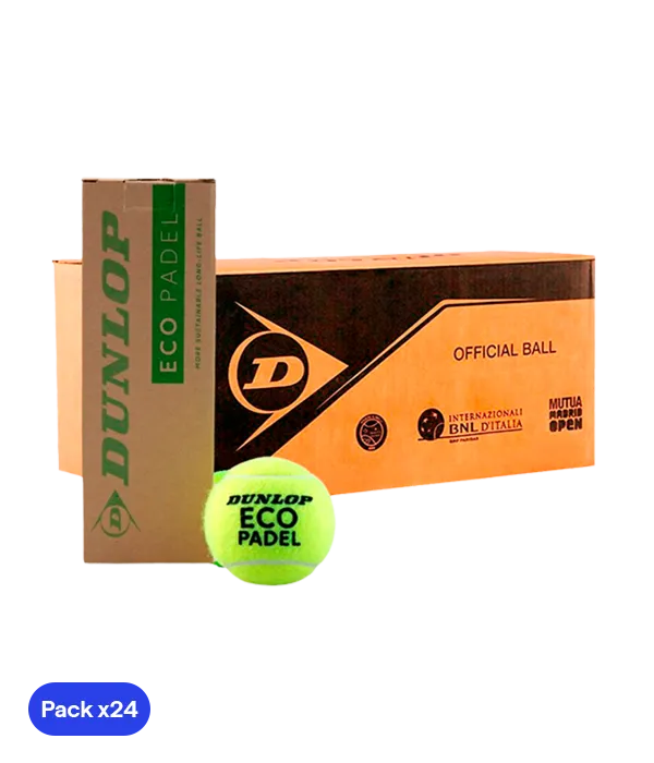 Box Balls  Dunlop Eco Padel (Pack x24)