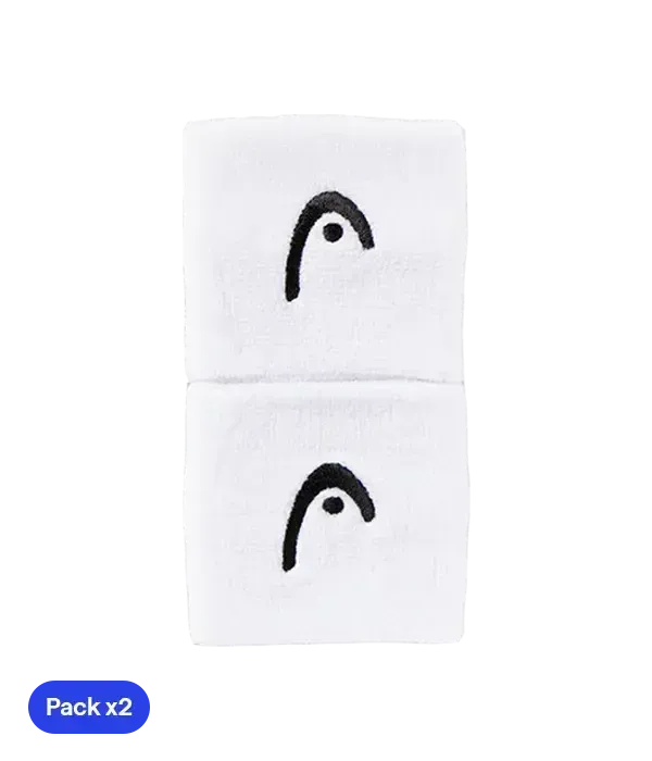 Wristband Cortas HEAD White (Pack x2)