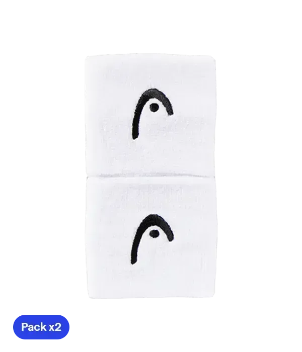 Wristband Cortas HEAD White (Pack x2)