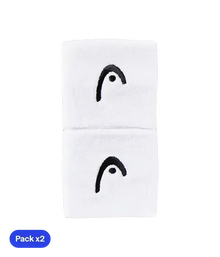 Wristband Cortas HEAD White (Pack x2)