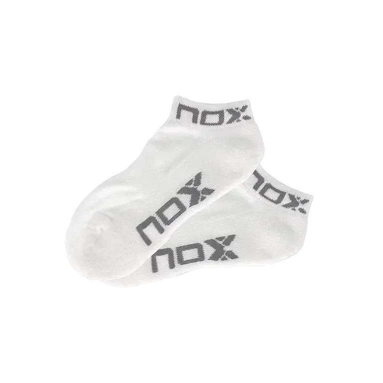 Socks NOX Pinkies Blanco/Gris Mujer