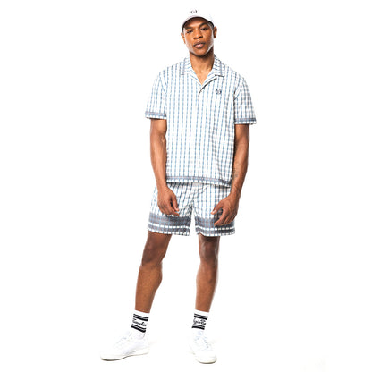Sergio Tacchini Quadretto Cabana Shirt - Brilliant White