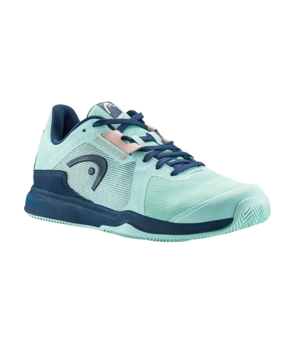 Padel Shoes HEAD Sprint Team 3.5 Clay Mujer Aqua Dark Blue
