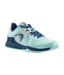 Padel Shoes HEAD Sprint Team 3.5 Clay Mujer Aqua Dark Blue