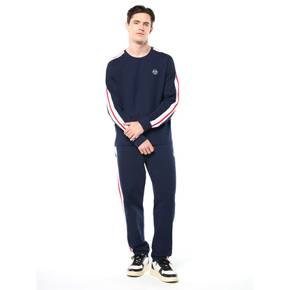 Sergio Tacchini Macchina Long Sleeve T - Shirt - Maritime Blue