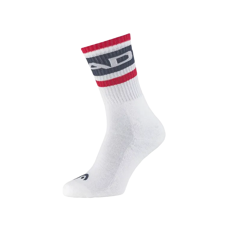 Socks HEAD Crew Blanco/Rojo
