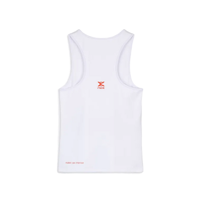 Camiseta Tirantes NOX Team Fit Mujer Blanco