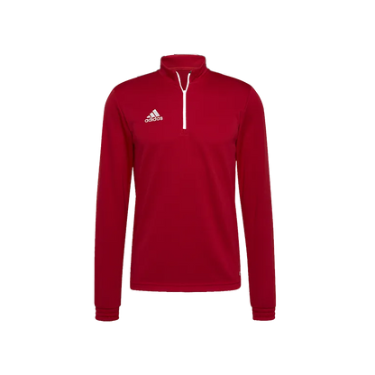 Sudadera Adidas media cremallera roja