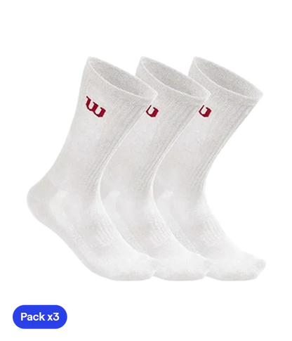 Socks Wilson Crew Socks (x3) Blancos