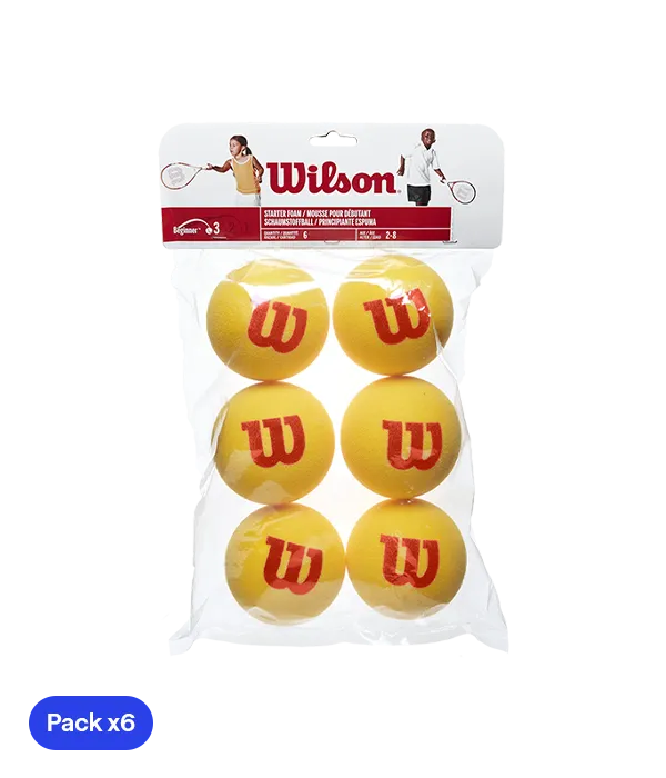 Balls  Wilson Tour Foam Tenis (Pack x6)