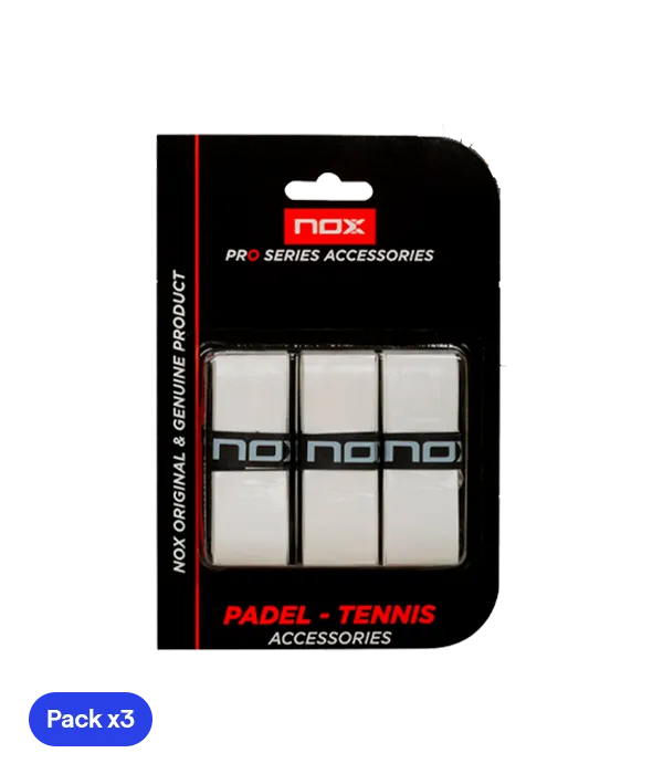 Overgrips NOX Pro Liso White (Pack x3)