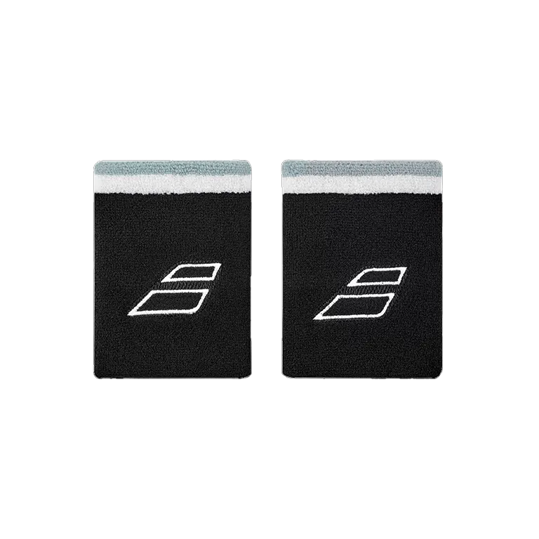 Wristband Babolat Jumbo Terry negro (Pack x 2)