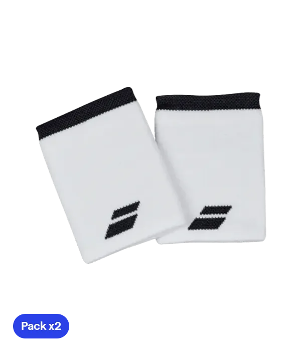 Wristband Babolat Yumbo mediana (Pack x 2) Blanco
