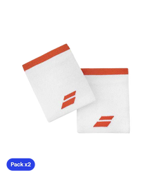 Wristband Babolat Yumbo mediana (Pack x 2) Blanco/Rojo
