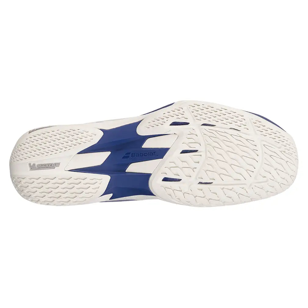 Men's Jet Mach 4 All Court Tennis Shoes Cream and Dark Blue