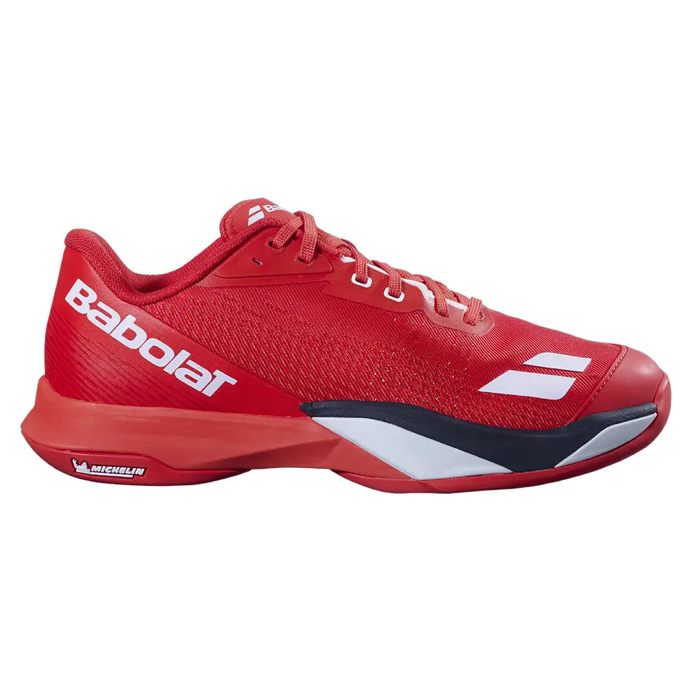 Men's Jet Mach 4 All Court Tennis Shoes Cherry Tomato and White