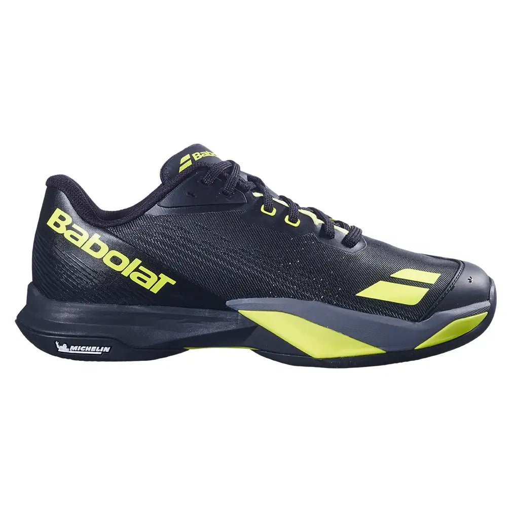 Men's Jet Mach 4 Clay Tennis Shoes Black and Aero