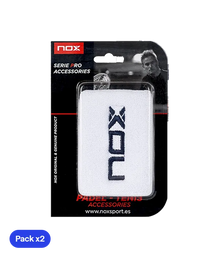 Wristband NOX Blanco/Azul (Pack x2)