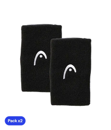 Wristband Largas HEAD Negro (Pack x2)