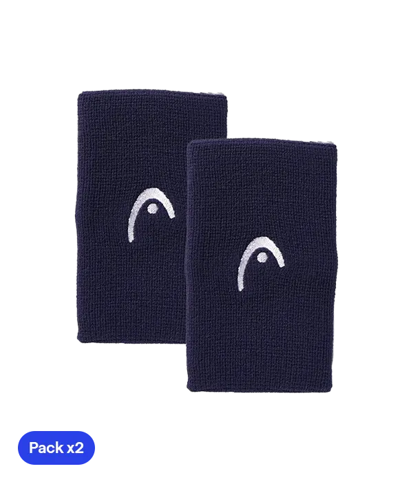 Wristband Largas HEAD Azul Oscuro (Pack x2)