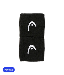 Wristband Cortas HEAD Negro (Pack x2)