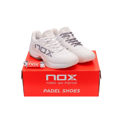 Padel Shoes NOX AT10 Lux Blanco/Gris
