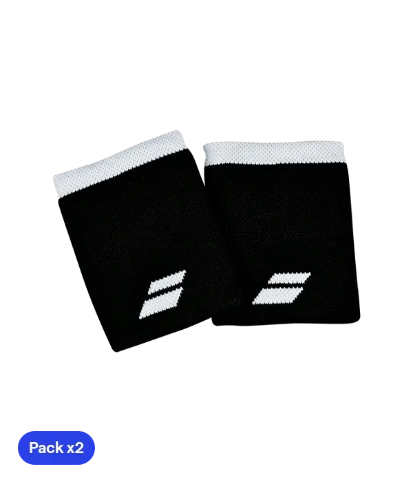Wristband Babolat Yumbo mediana (Pack x 2) Negro