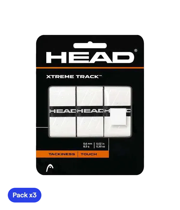 Overgrips HEAD XtremeTrack White (Pack x3)