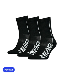 Socks HEAD Performance Short Crew Negro/White (Pack x3)
