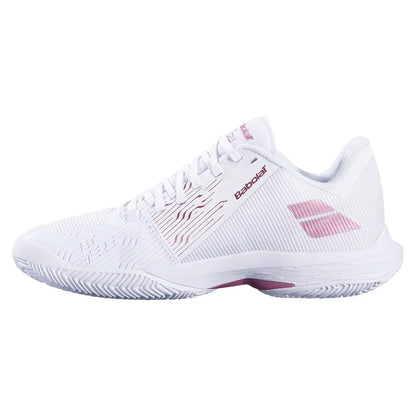 Women's Jet Tere 2 Clay Tennis Shoes White and Gold Pink